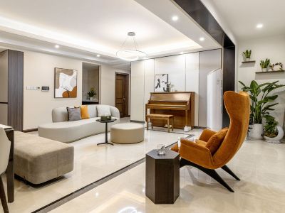 铂悦春和万象现代风格125平米装修案例