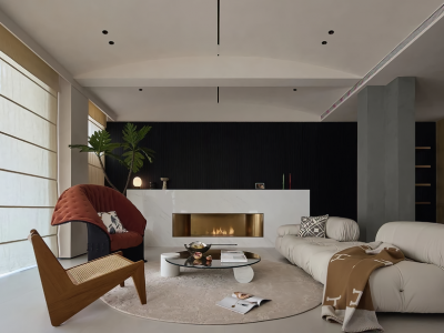 恒大雅苑115平复古风格三居室装修案例