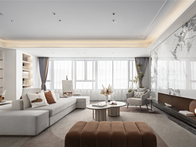 璀璨璟园现代风格135平米装修案例