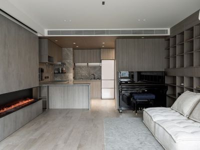 华润润鸿府简约风格104平米装修案例