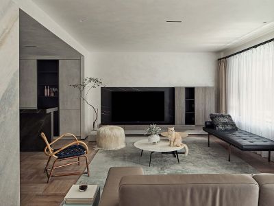 龙湖·御湖境现代风格114平米装修案例