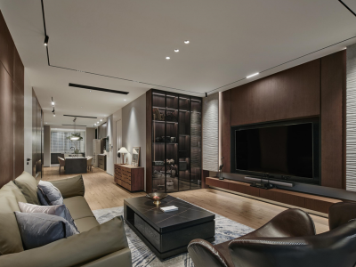 国风云樾花园现代风格125平米装修案例