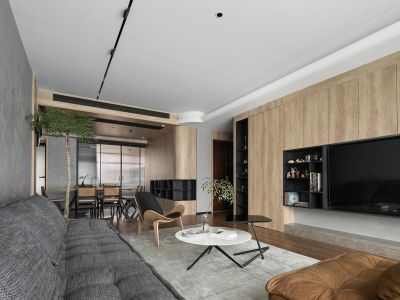 桃李春风现代风格117平米装修案例