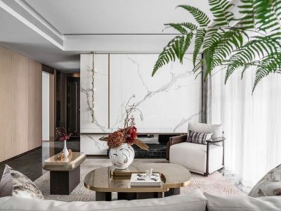 万科翡翠公园新中式风格153平米装修案例