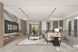 [山水空间装饰]210㎡新中式 | 清韵优雅，每一寸空间都浸满诗意