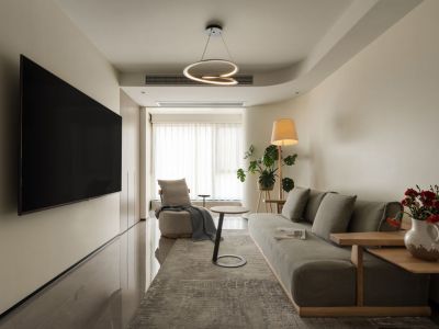 智汇东城88平简约风格二居室装修案例