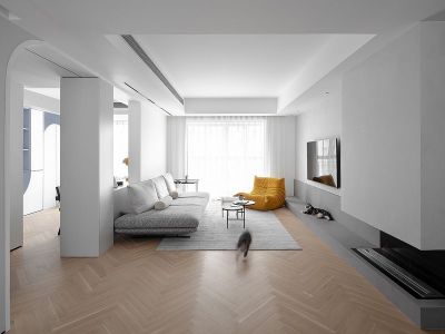 璟萃雅园简约风格106平米装修案例