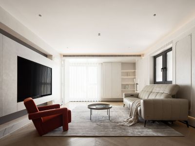 龙湖·启元青云阙北欧风格124平米装修案例