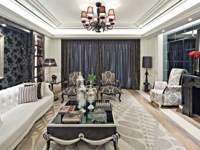招商中海置地璟园144平米新古典风格四室两厅装修案例