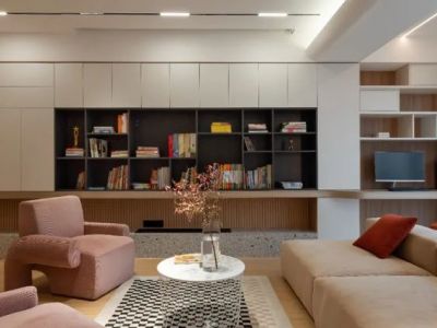 百强世纪城112平现代风格三居室装修案例