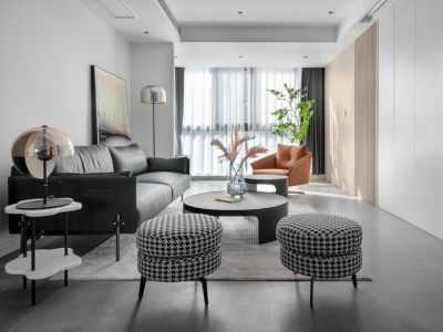 南山五福堂85平现代风格二居室装修案例