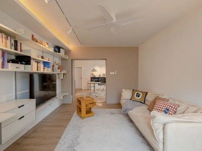 恒大城85平简约风格二居室装修案例