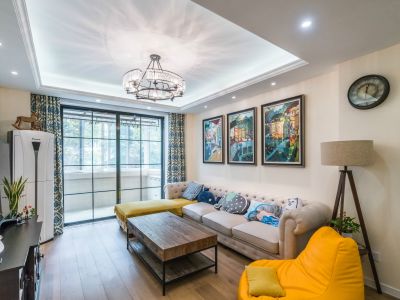 华润昆仑御118平米美式风格三室两厅装修案例