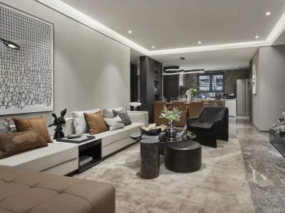 佳兆业东江新城现代风格117平米装修案例