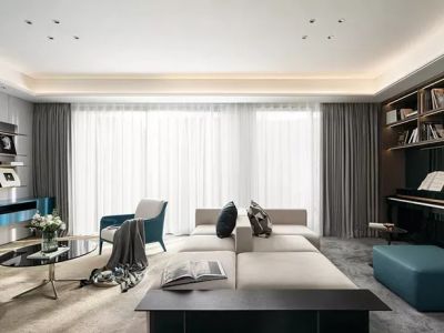 保利天汇现代风格119平米装修案例