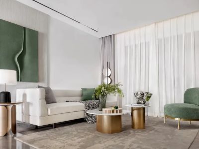 江北万象企业中心简约风格120平米装修案例