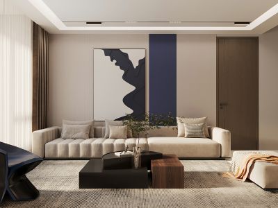 熙红印180平米大平层现代风装修效果图