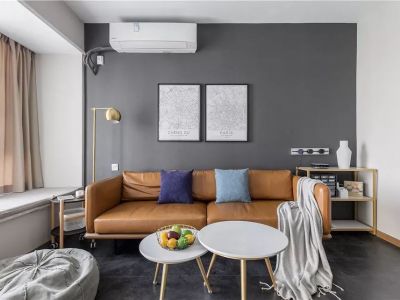 恒大绿洲西区98㎡二居室现代简约装修案例