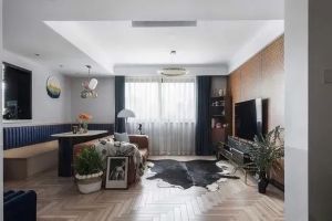 [达州帝豪装饰]120平复古混搭风装修案例，色彩浓烈！