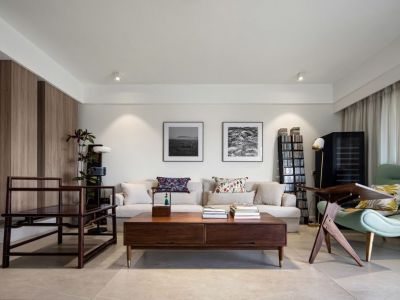 海伦湾115平北欧风格三居室装修案例