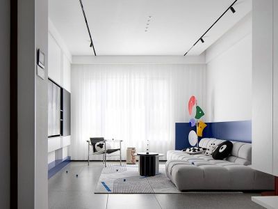 云麓書苑现代风格106平米装修案例