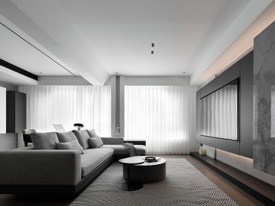 海伦国际现代风格124平米装修案例