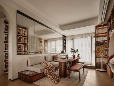 长水航城现代风格112平米装修案例