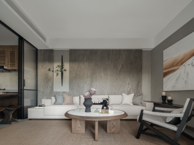 御城金湾118平简约风格三居室装修案例