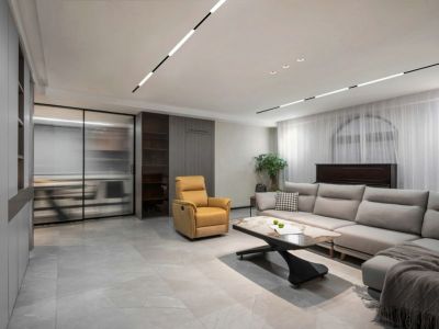 君华新城115平现代风格三居室装修案例