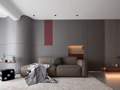 保利时光印象现代风格105平米装修案例