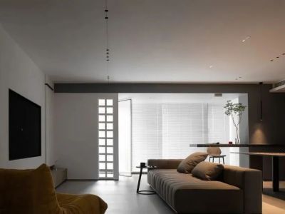 壹号大院揽境120㎡三居室现代简约装修案例