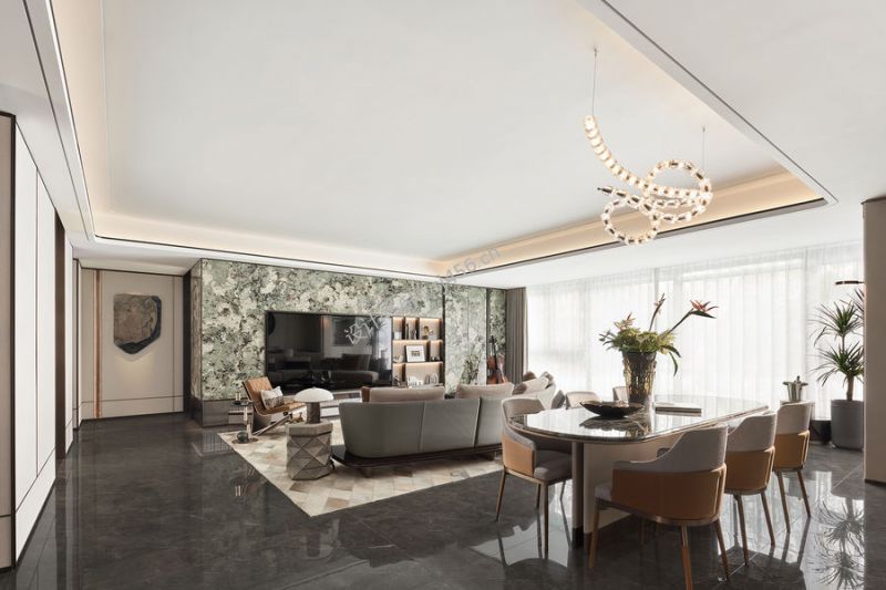 现代风格150平米客厅装修效果图