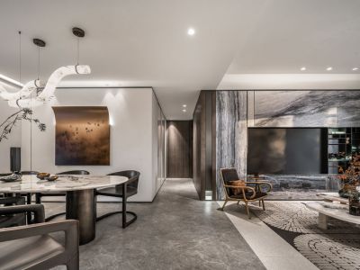 中海南山印现代风格142平米装修案例