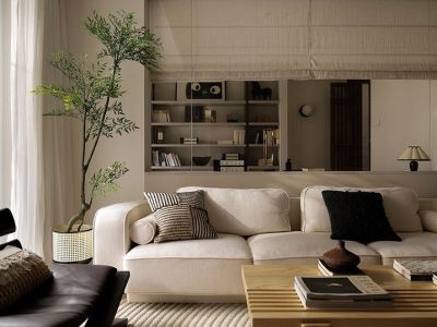 越江时代简约风格110平米装修案例