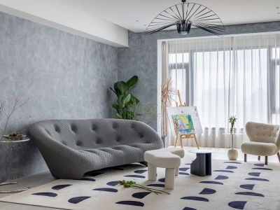 时代艺境现代风格110平米装修案例