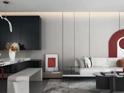 万科·潮鸣现代风格122平米装修案例