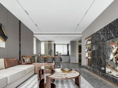 徐州富春山居现代风格134平米装修案例