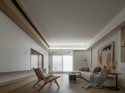 中澳春城123平简约风格三居室装修案例