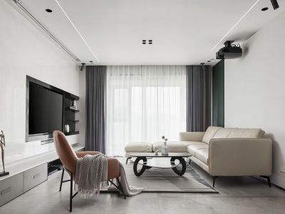 海伦印象116平现代风格三居室装修案例