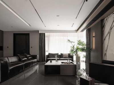 万科柏悦湾132平轻奢风格三居室装修案例