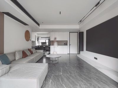 君华新城121平现代风格三居室装修案例