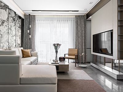 楚河·金茂府现代风格128平米装修案例