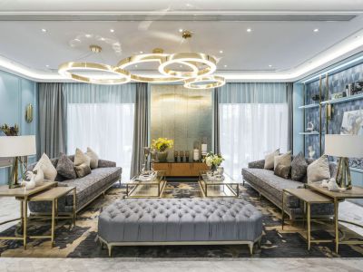 徐州富春山居欧式风格160平米装修案例