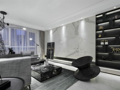 建屋吴郡半岛现代风格132平米装修案例