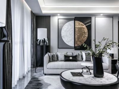 保利湖畔云上北欧风格107平米装修案例