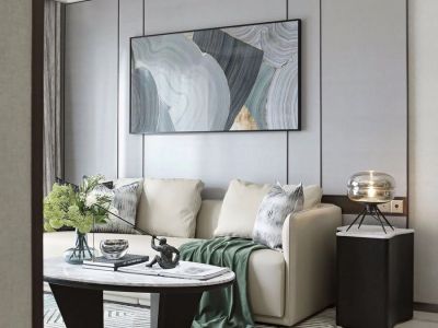 九龙仓蔚蓝花园北欧风格116平米装修案例