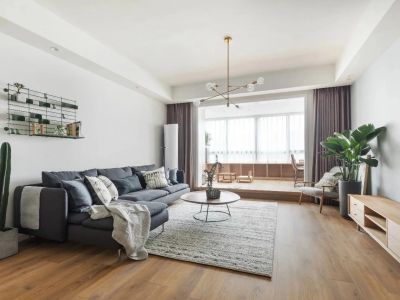 万科蓝山110㎡三居室北欧风格装修案例