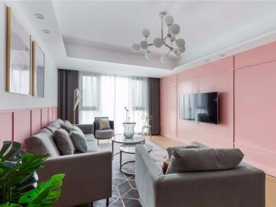 龙城新苑110㎡三居室现代风格装修案例