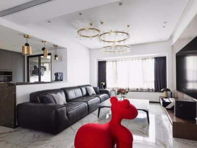 福鑫苑130平四居室现代简约装修案例