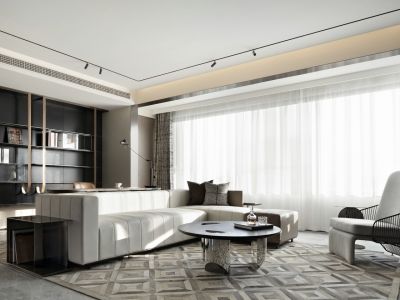 海唐罗马花园150㎡四居室现代风格装修案例